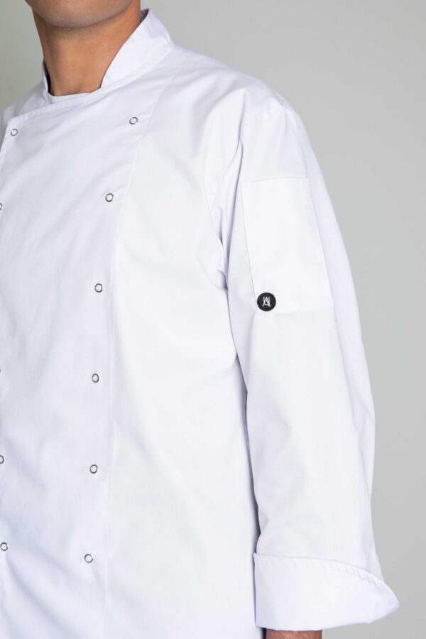 Xenias Long Sleeve Chef Jacket - Thumbnail Image 3