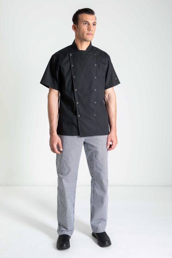 Xenias Short Sleeve Chef Jacket - Thumbnail Image 2