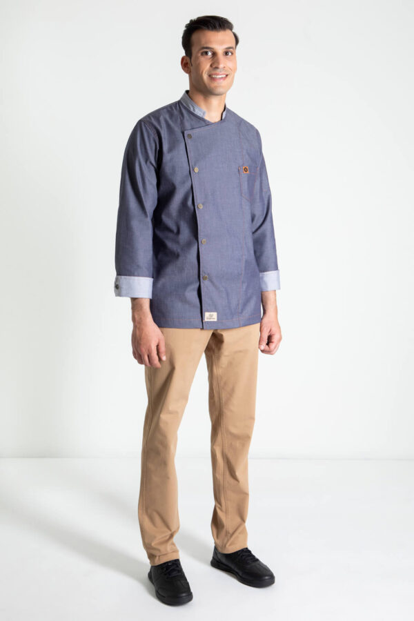 Lee Denim Chef Jacket - Thumbnail Image 2