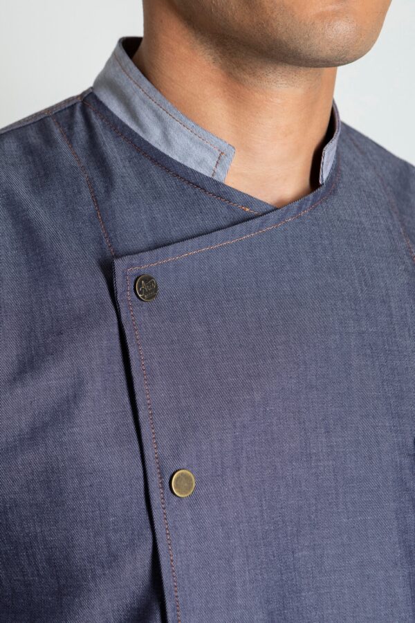 Lee Denim Chef Jacket - Thumbnail Image 3