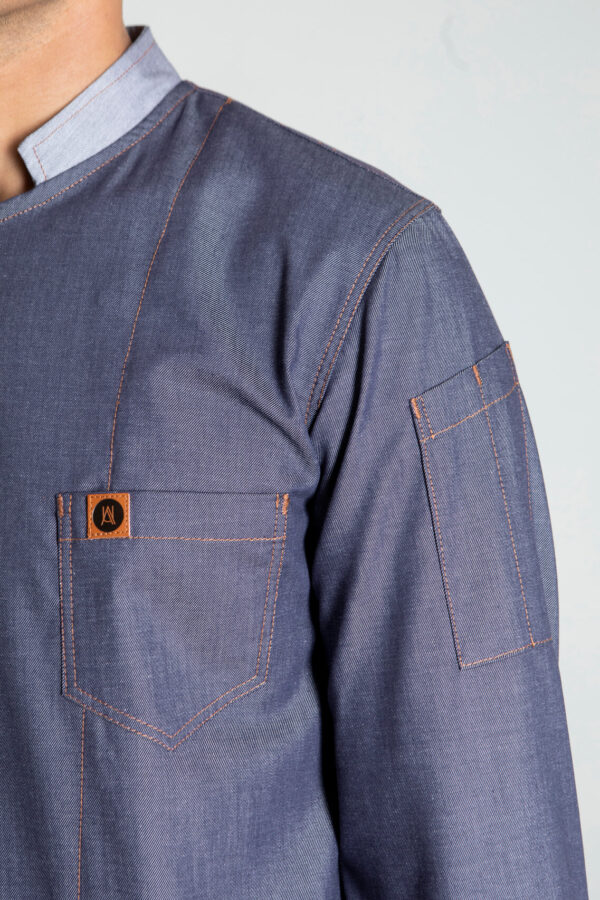 Lee Denim Chef Jacket - Thumbnail Image 4