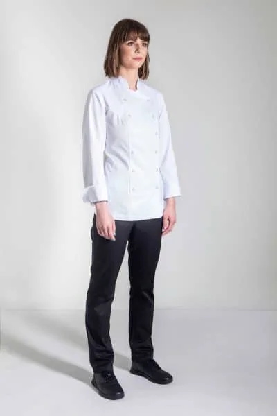 Alternative view of Xenias Women's Long Sleeve Chef Jacket
