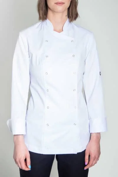 Xenias Women's Long Sleeve Chef Jacket