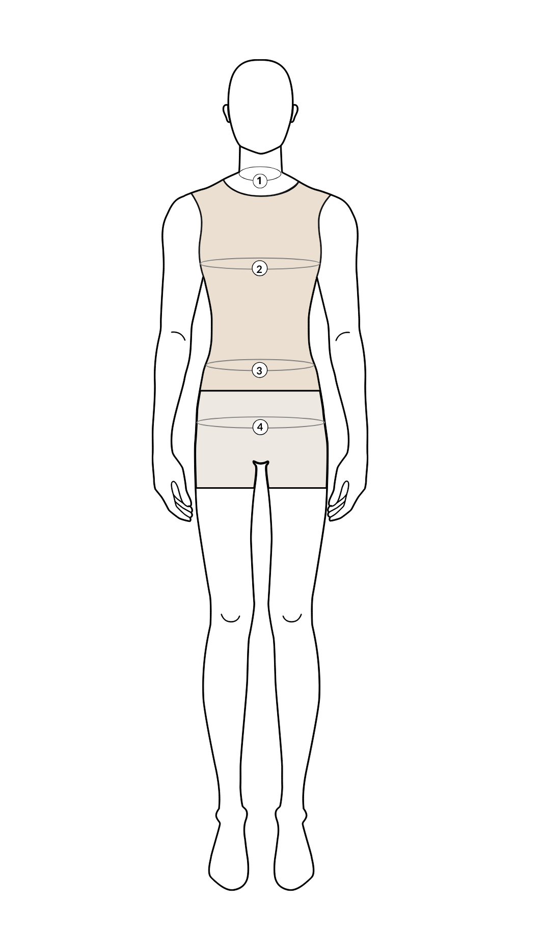 Men's measurement diagram
