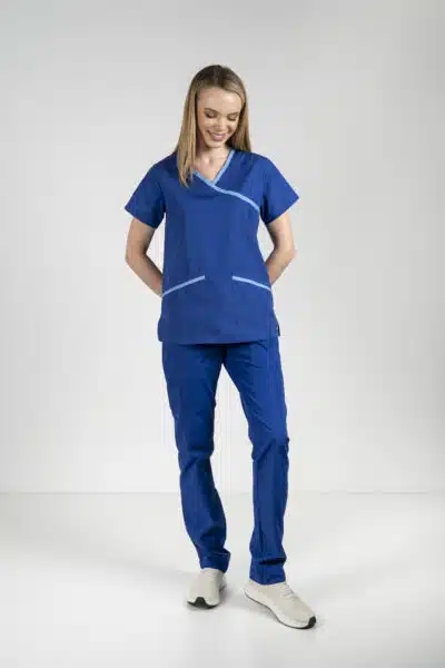 Alternative view of Moka Scrub Top