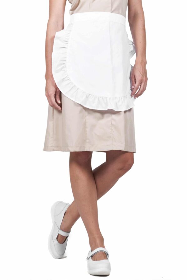 Housekeeping Frill Waist Apron - Thumbnail Image 1