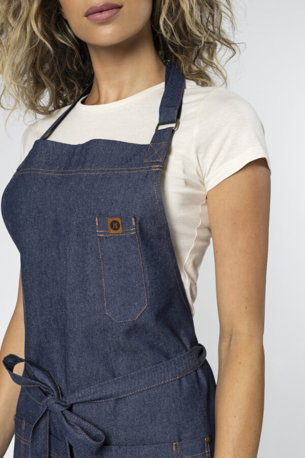 Denim Bib Apron - Thumbnail Image 2