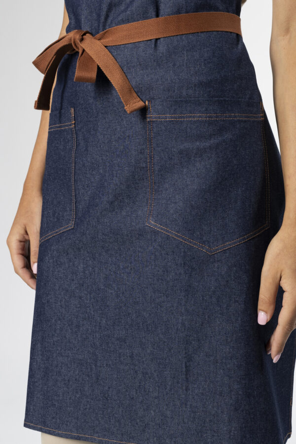 Jamie Denim Crossback Apron - Thumbnail Image 5