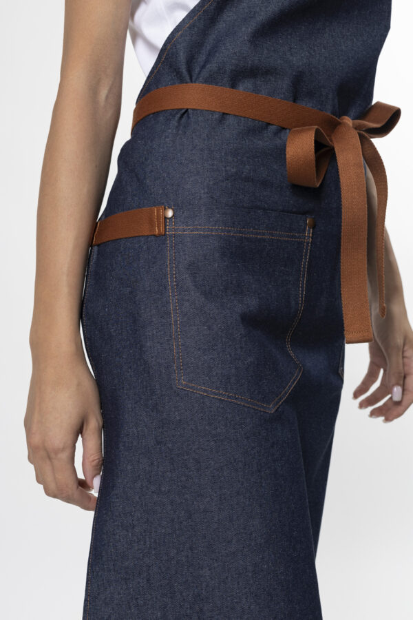 Dylan Denim Bib Apron - Thumbnail Image 5