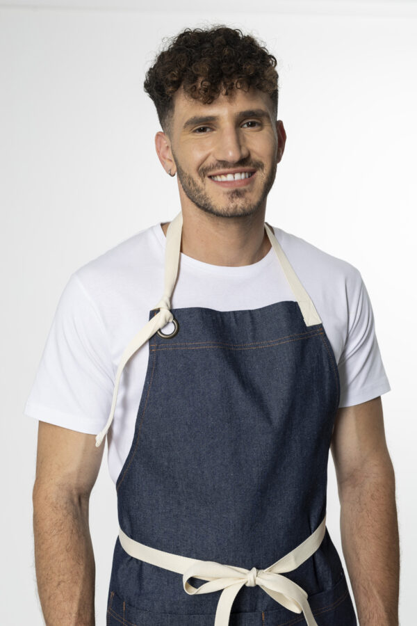 Pantry Denim Bib Apron - Thumbnail Image 2