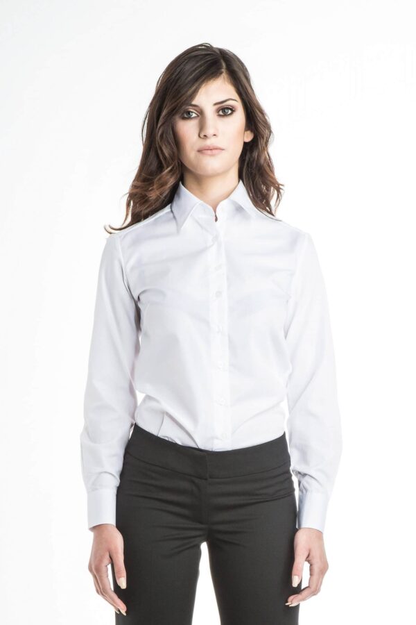 Women's Classic Collar Long Sleeve Shirt - Thumbnail Image 1
