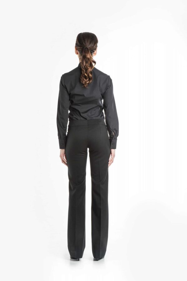 Women's Mandarin Collar Blouse - Thumbnail Image 4