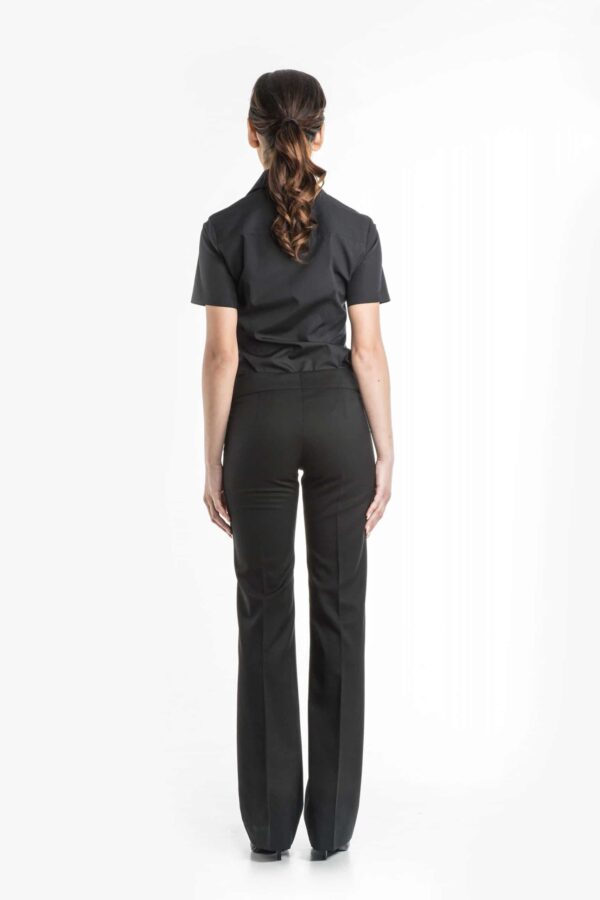 Women's Open Collar Short Sleeve Shirt - Thumbnail Image 4